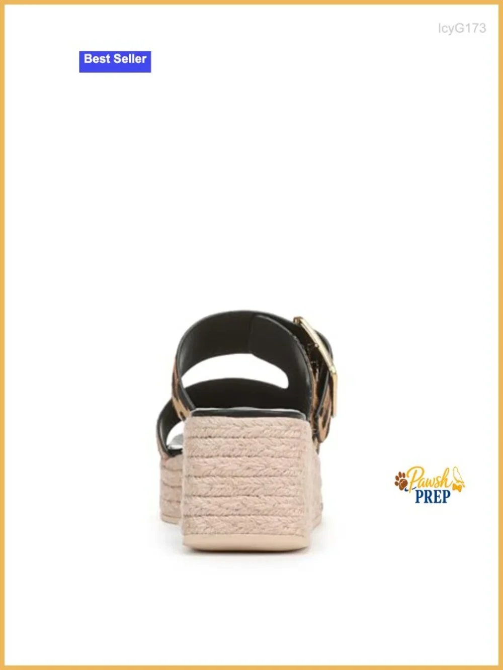 Calf Hair Slingback Wedge Sandals - Slide Sandals